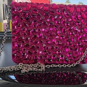 Banana Republic Vibrant Pink Crystal Crossbody Bag